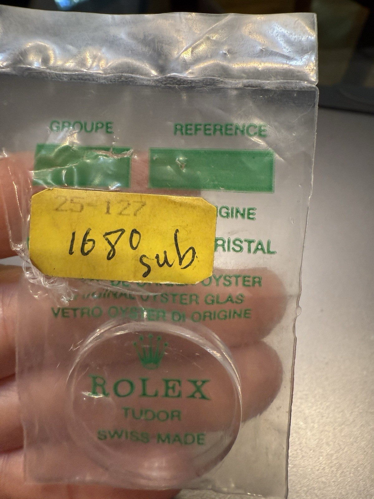 Rolex Authentic 25 127 Crystal For Submariner 1680 Submariner Watch New
