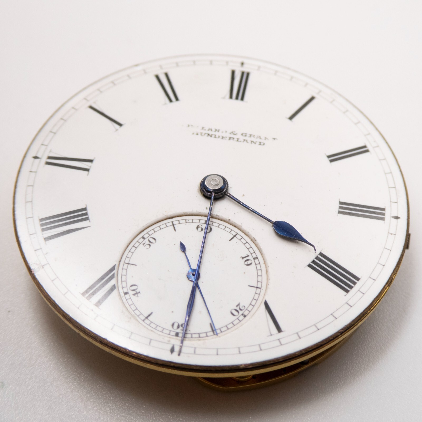 Lowland Grant 41.3 x 9.1 mm Antique Pocket Watch Movement, Parts / Repair