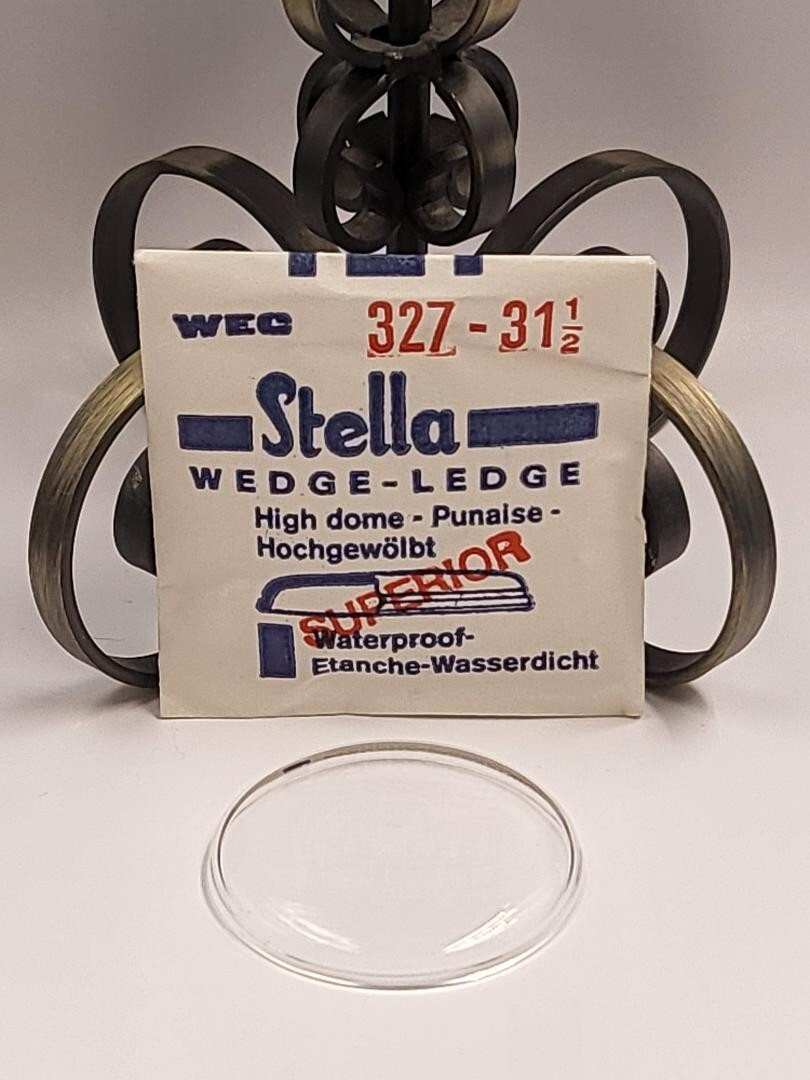 VTG Stella Wedge Ledge High Dome Watch Crystal WEC 327-31 1/2