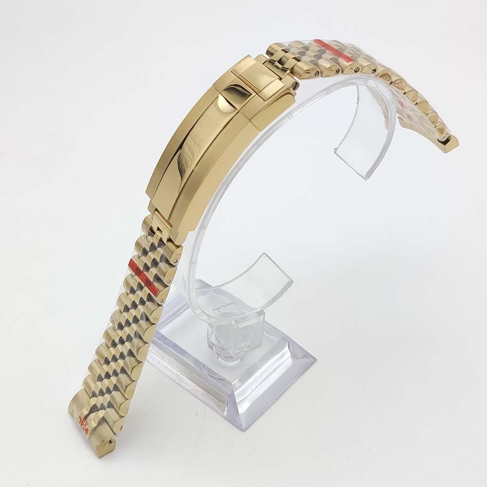 20mm Stainless Watch Strap Folding Clasp Strap Adjustable Strap Watch Accessorie