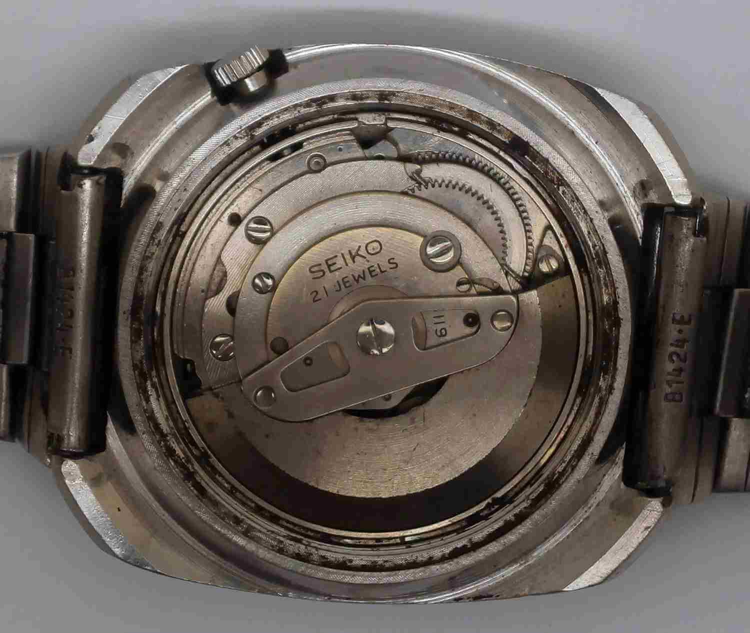VTG SEIKO 5 Steel Watch. Ref: 6119-8430. Cal: 6119C. For Service