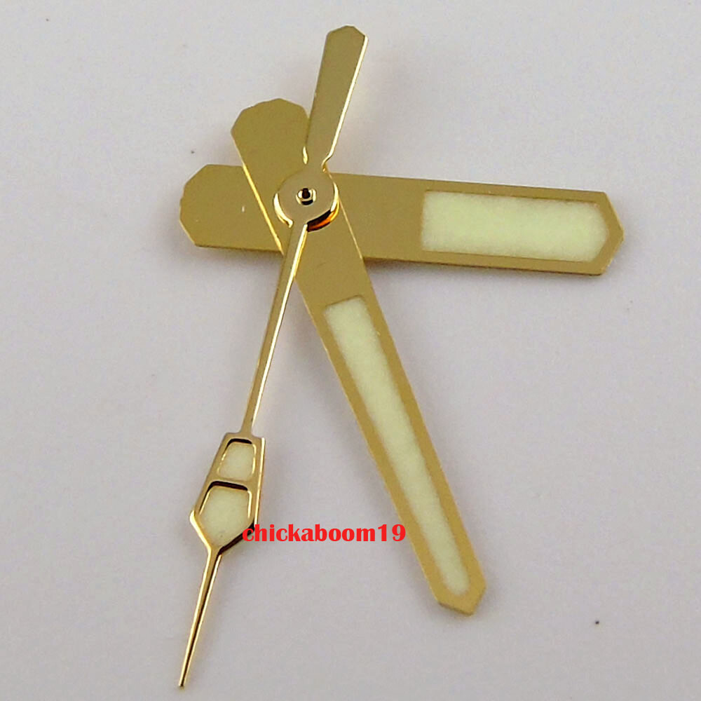 Hot Accessories Luminous Yellow Gold Watch Hands fit NH35 NH35A NH36 movement