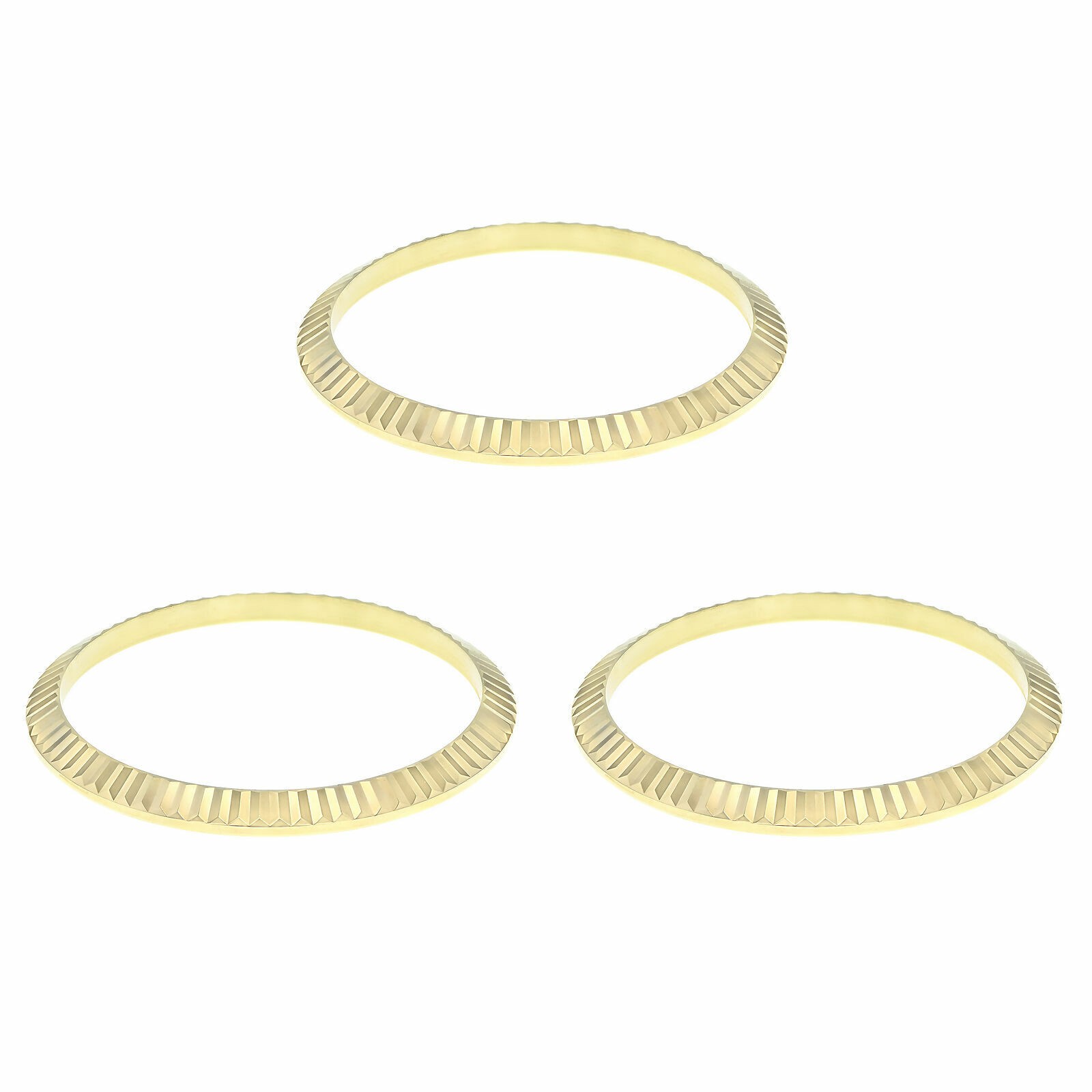 3 FLUTED BEZEL FOR ROLEX PRESIDENT DAY 1802 1805 18038 18039 18238 18239 GOLD