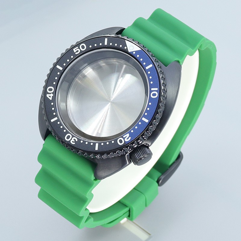 45mm Watch Case Strap Modify Skx009 Mod Sapphire 10ATM For Seiko Nh35 34 NH36 38