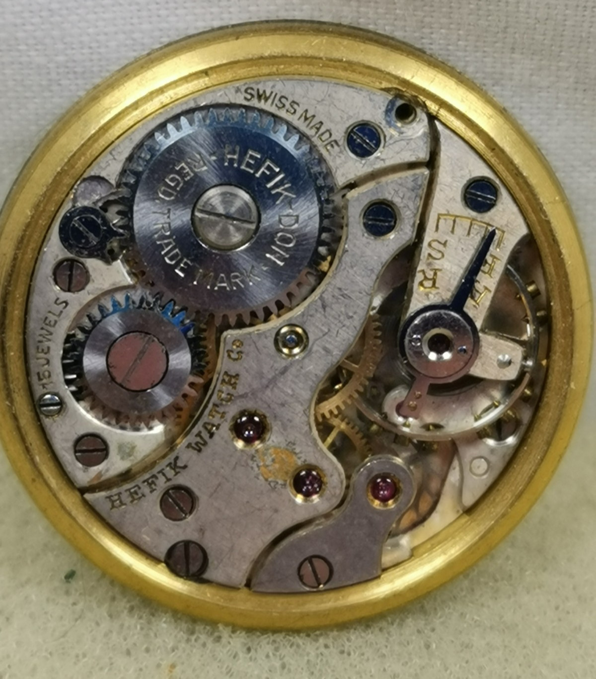 Milus by Hefik 15j Cal. 180??? Swiss Wristwatch Movement Parts/ Repair!