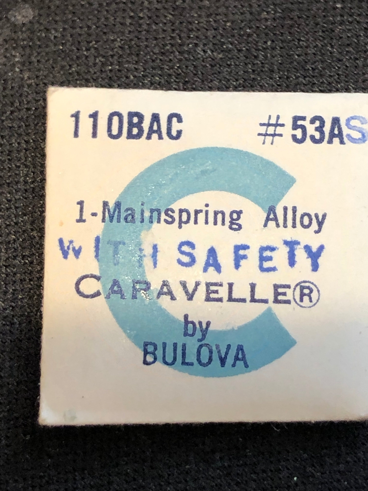 Bulova Factory Mainspring for Caravelle caliber 11OBAC – Alloy