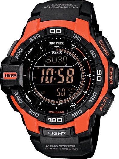 Genuine Casio Pro Trek Triple Sensor PRG-270 PRG270 plastic orange watch bezel