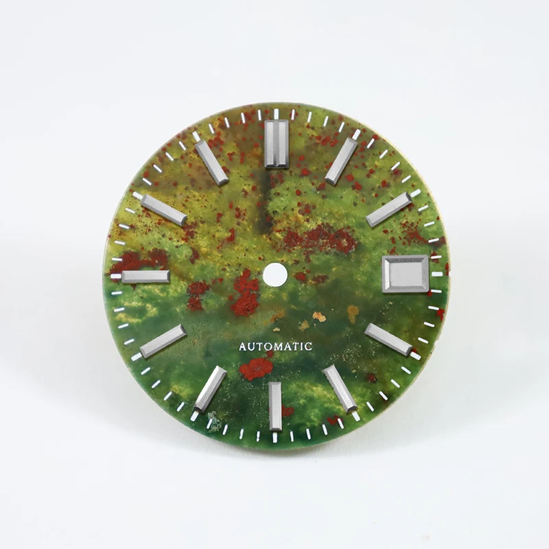 DS Colorful jade Dial Natural Stone dials Agate grain S Mod 28.5mm NH35 No lume