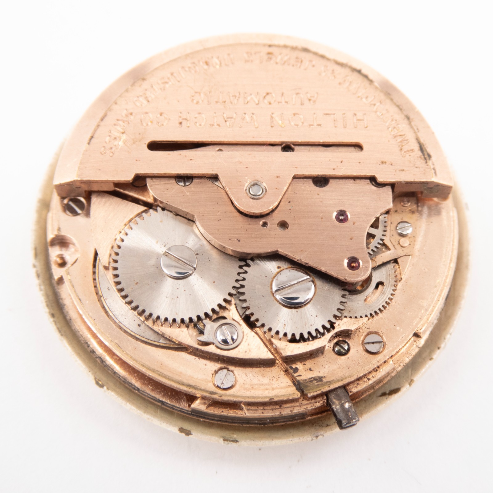 Vintage Hilton / AS 1583N 25-Jewel Automatic Wristwatch Movement, Ticks a Bit