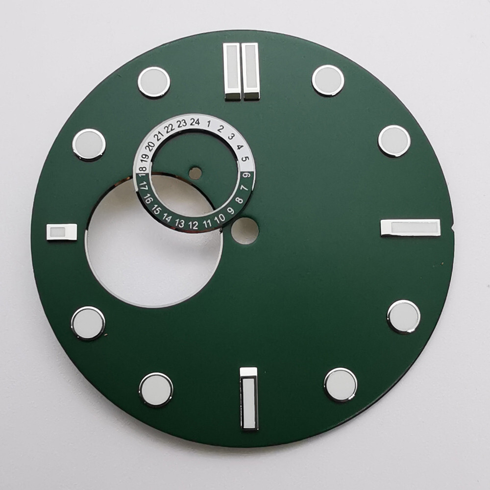 32mm black white blue green sterile luminous watch dial fit NH39 movement