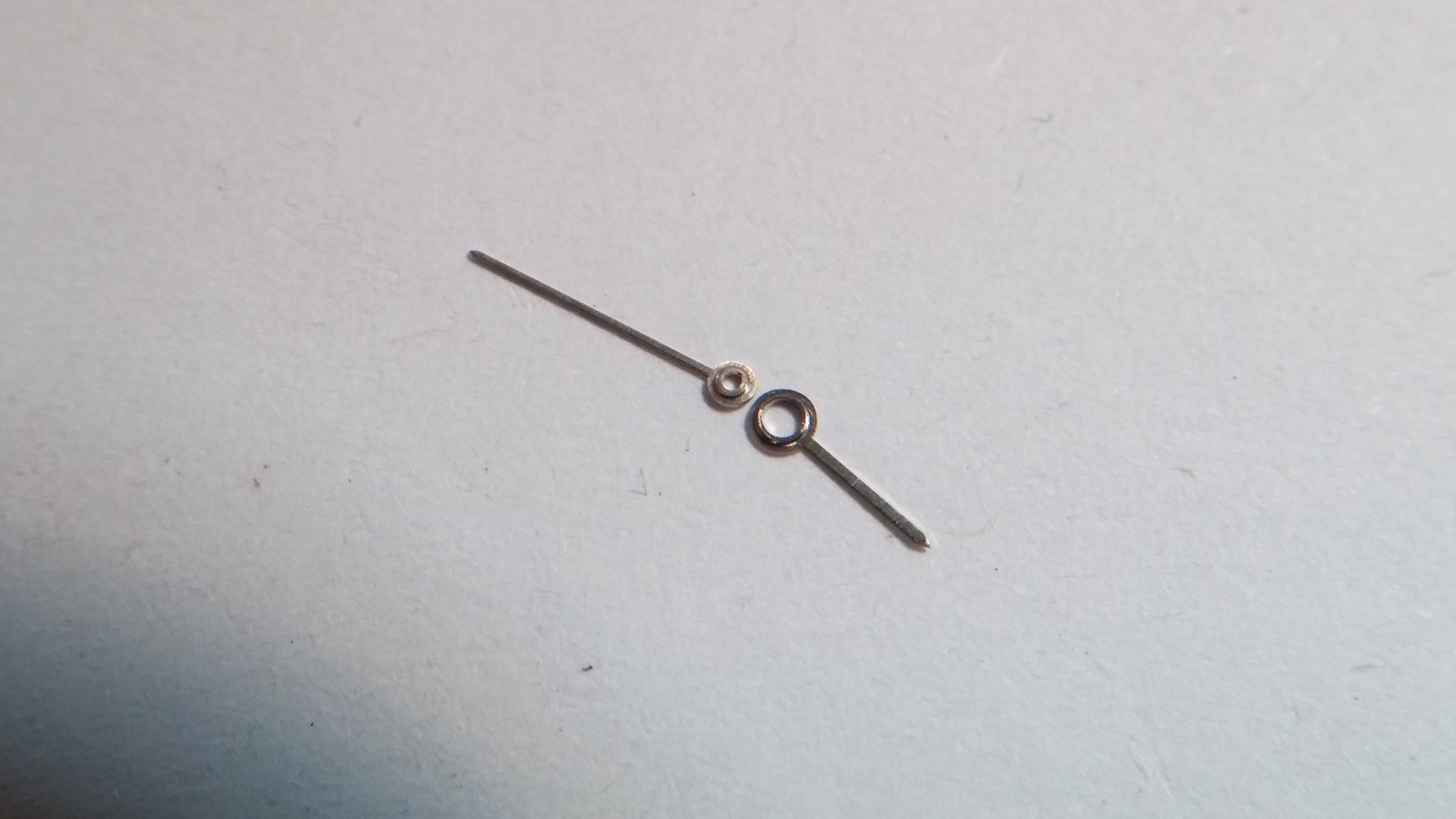 Genuine Piaget 9P dauphine WHITE hour and minute watch hands for Lapis dial, hou