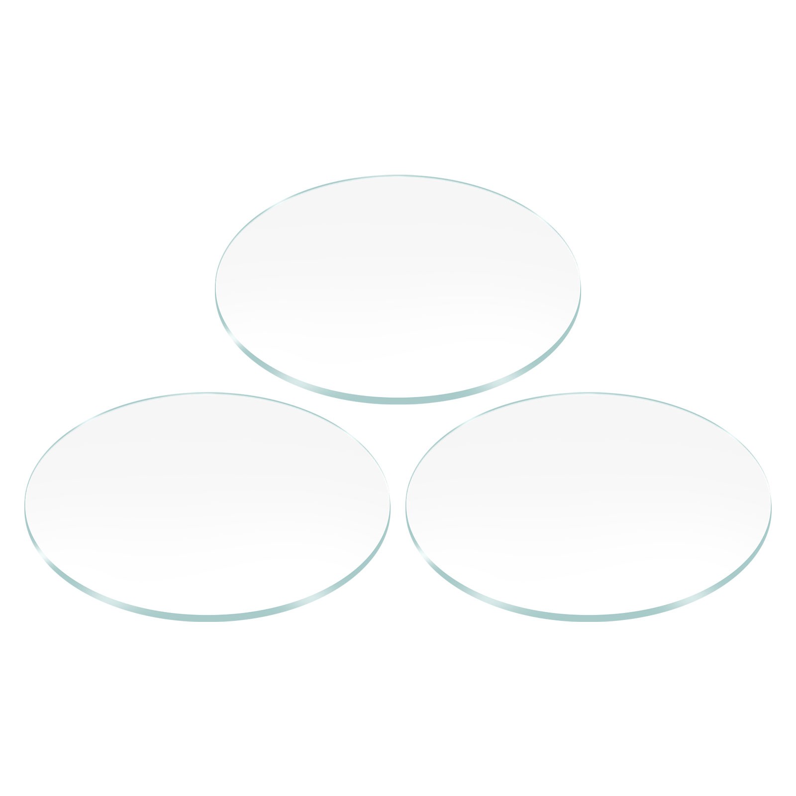 3pcs Watch Glass Lens 35mm Mineral Glass Round Clear Len for Watchmaker Repair