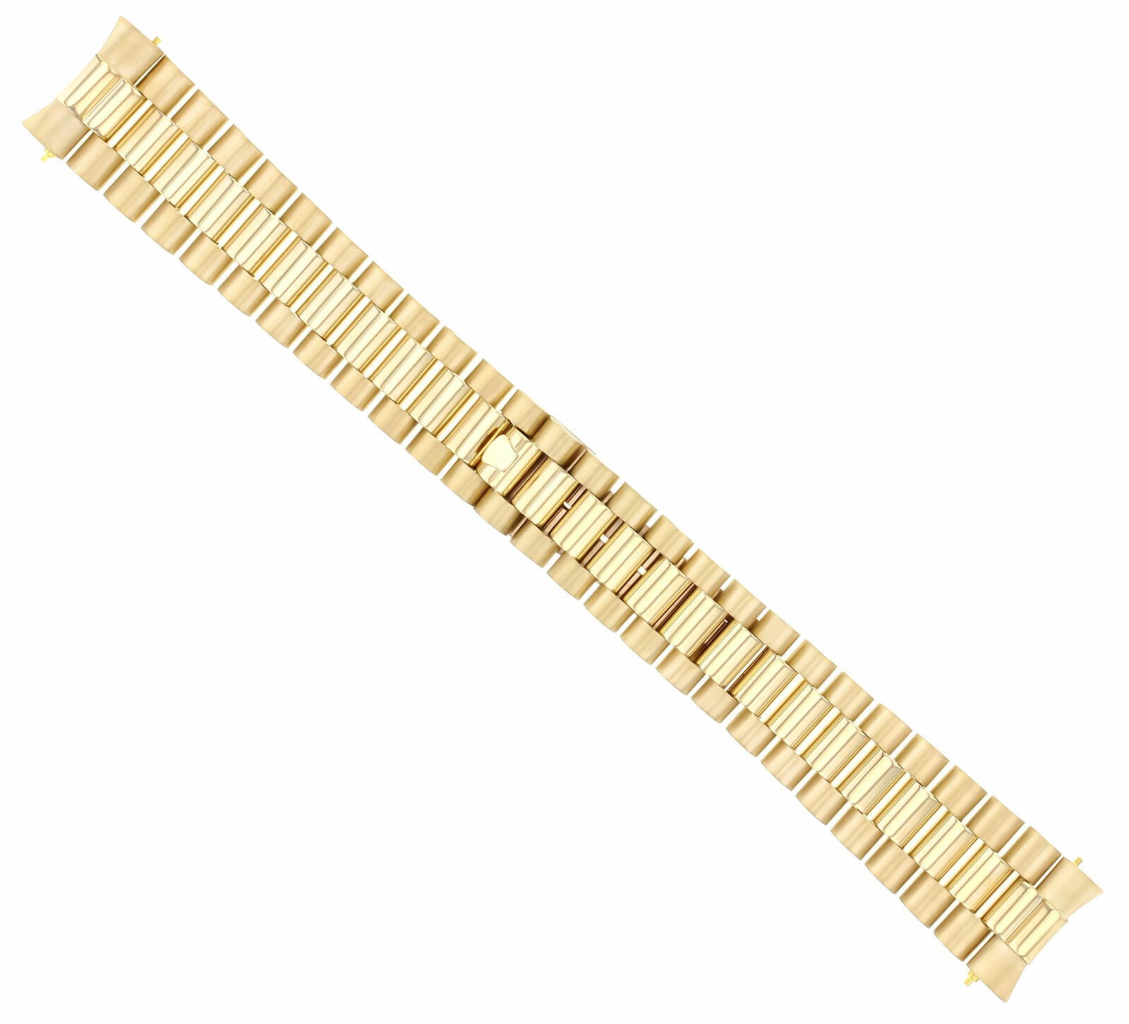 36MM MENS 14K YELLOW GOLD PRESIDENT WATCH BAND FOR ROLEX 18048, 18078, 18208