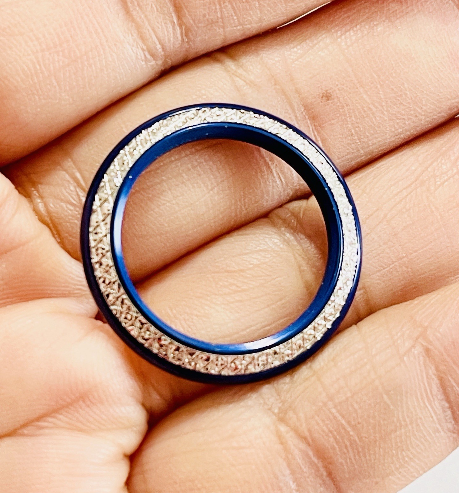 BLUE DIAMOND CUT GUCCI BEZEL FOR VINTAGE GUCCI BEZEL WATCH 1100L 1200L 11/12.2