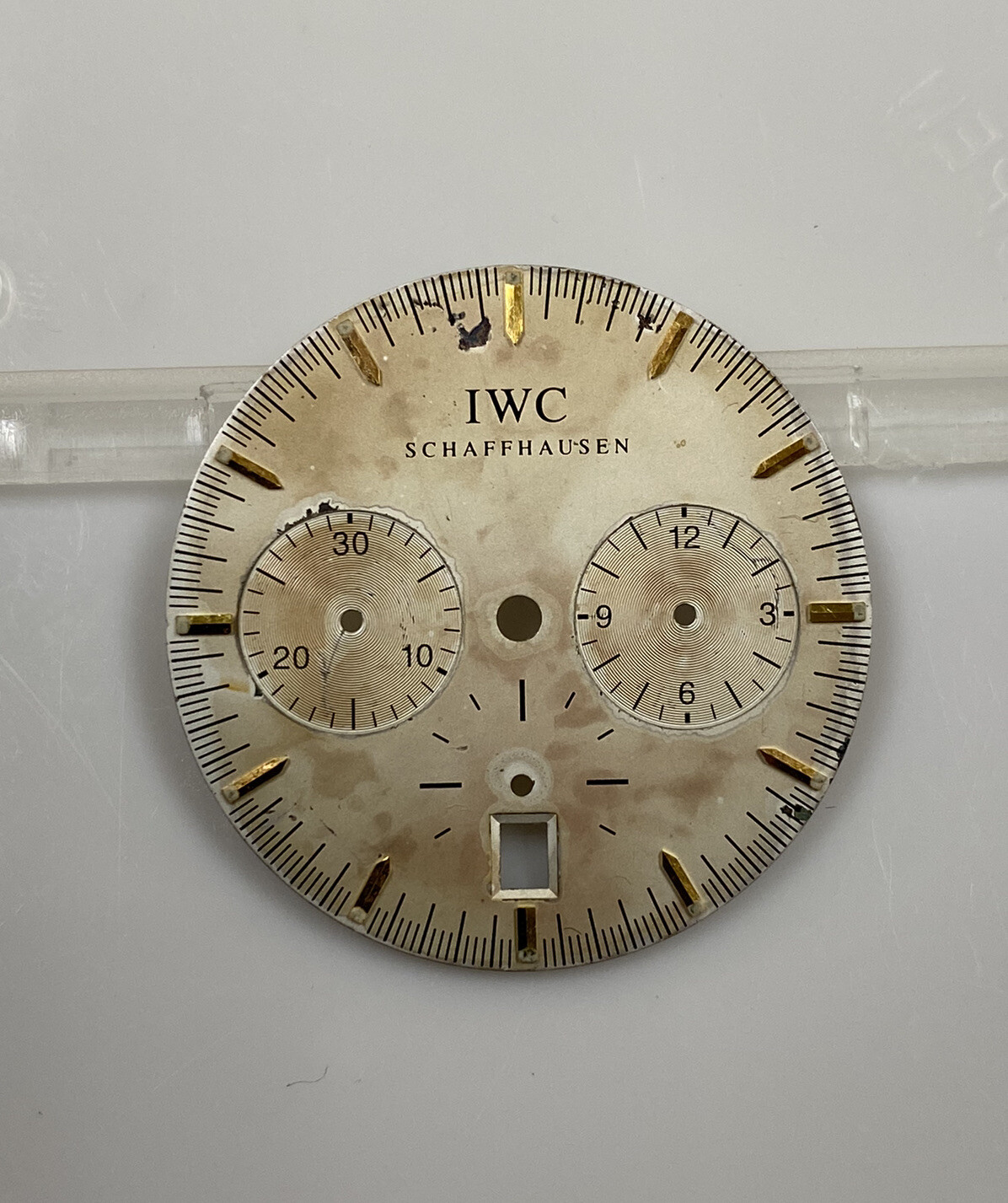 Original IWC Schaffhausen GST Chronograph 3727-03 Silver/Gold 27mm Dial