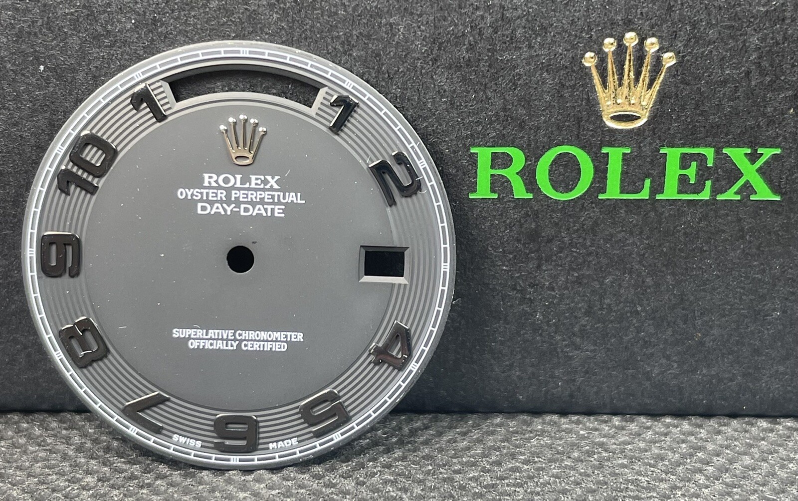 Rolex Men’s Day-Date II 41 White Gold Matte Black Dial Arabic Concentric 218239