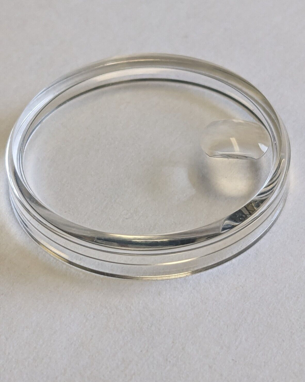 PA 462-21A watch crystal 125 127 w/ date magnifier Made in France x 1 piece