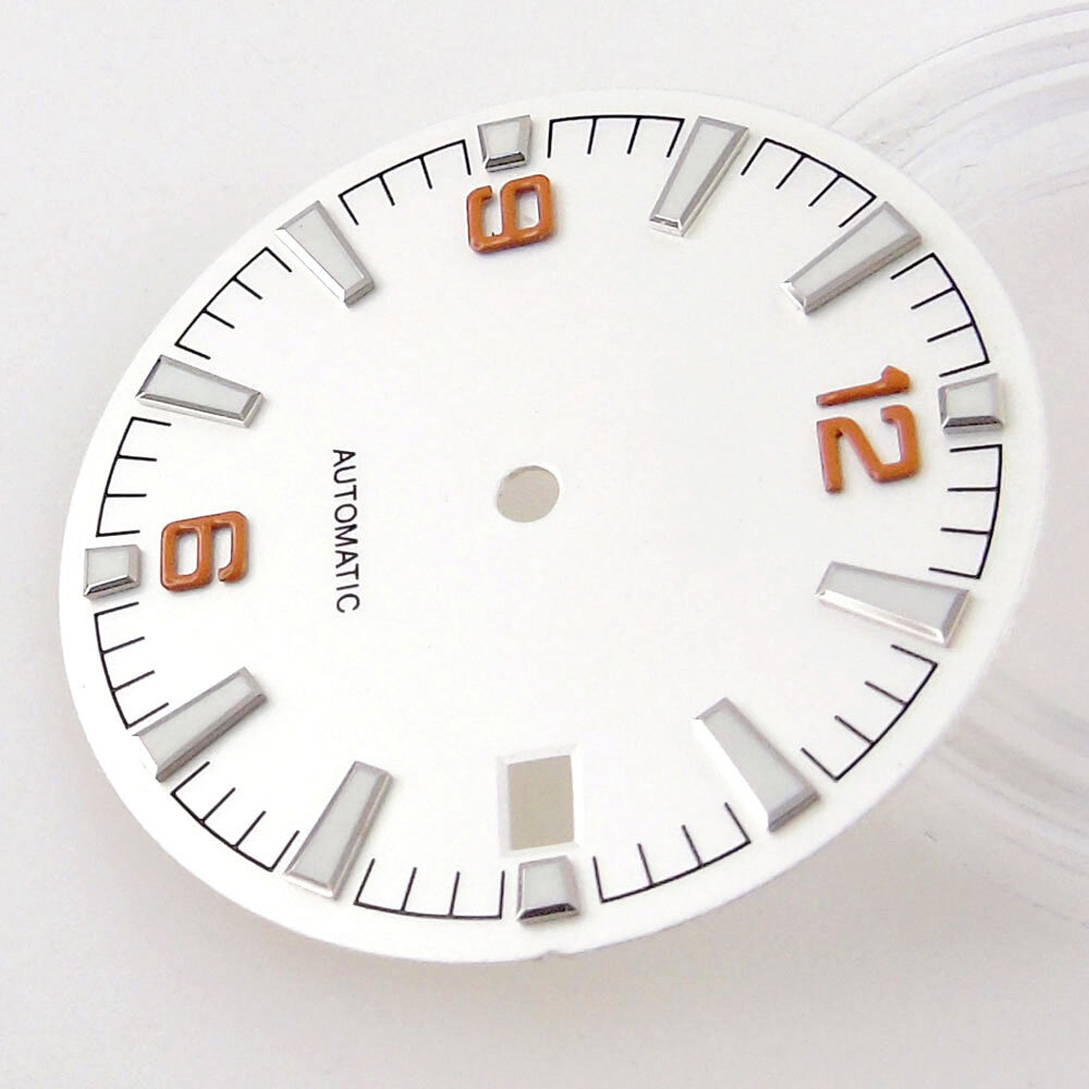 31mm sterile black watch dial Fit ETA 2836 2824 DG2813 3804 Miyota 8215 8205
