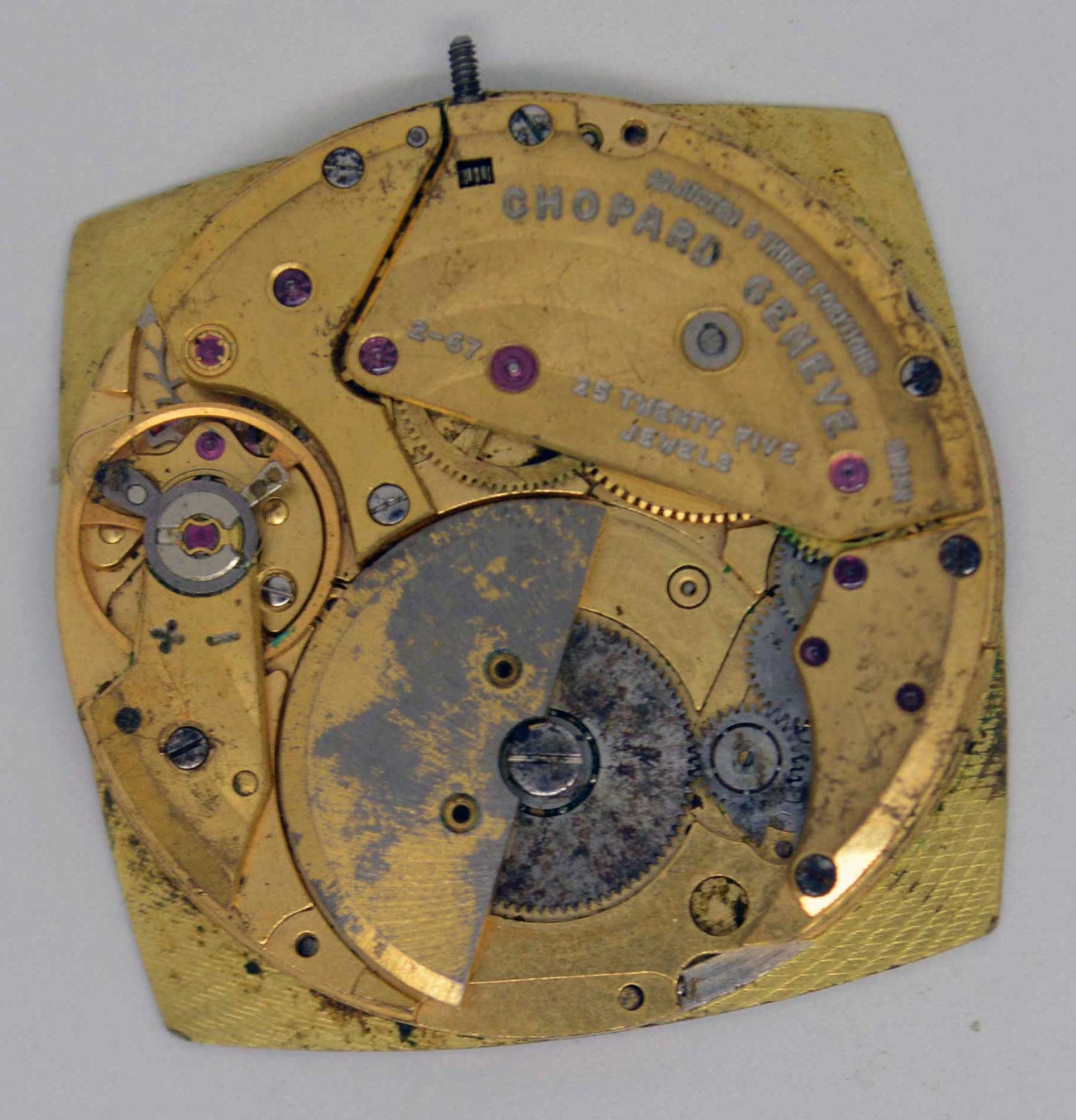 VTG CHOPARD GENEVE MICRO ROTOR Movement & Dial. Cal: 2-67. For Parts