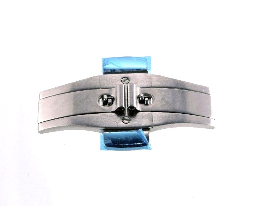 Matte Stainless Steel Butterfly Deployment Clasp 6 mm x 21 mm