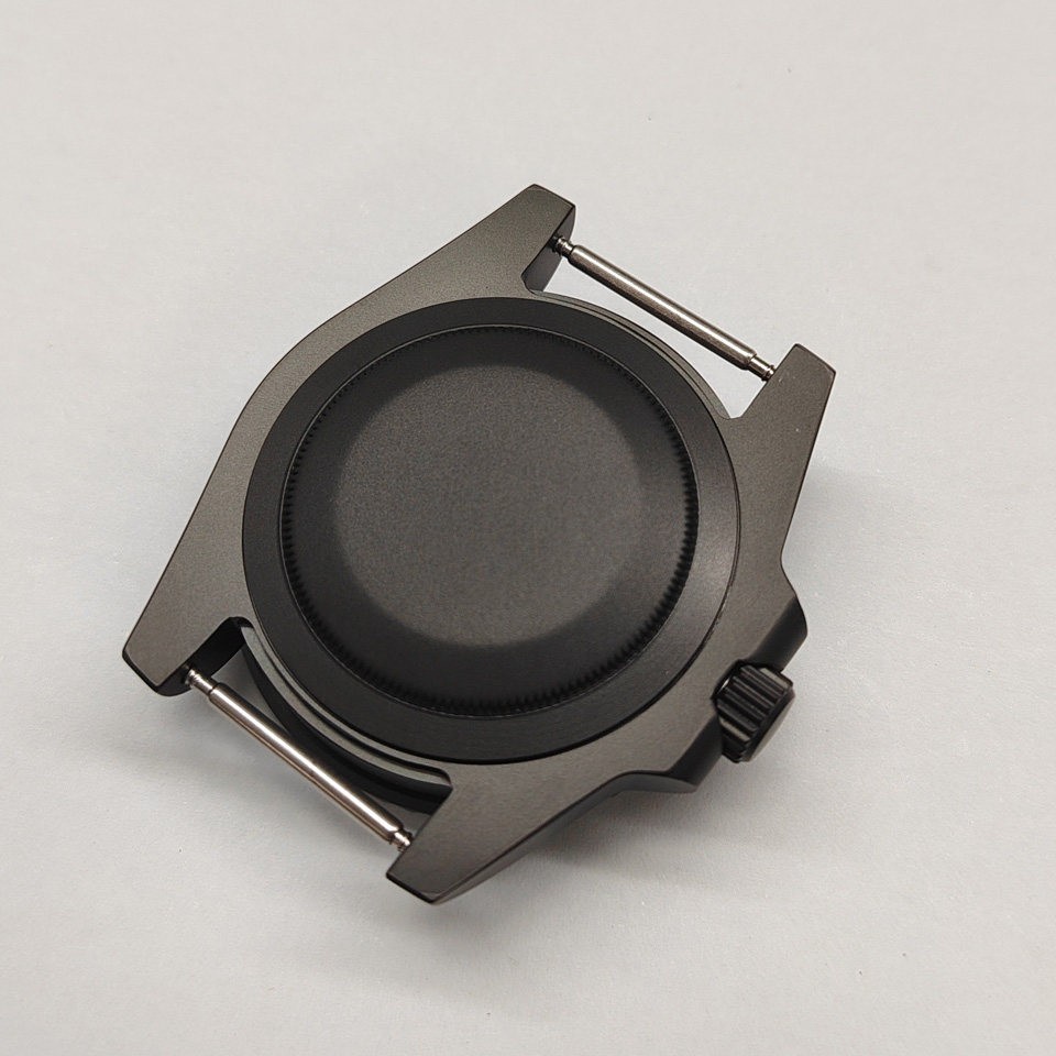 SUB 40MM Watch Case + Frosted Bezel Sapphire Glass for NH35/NH36 Movement