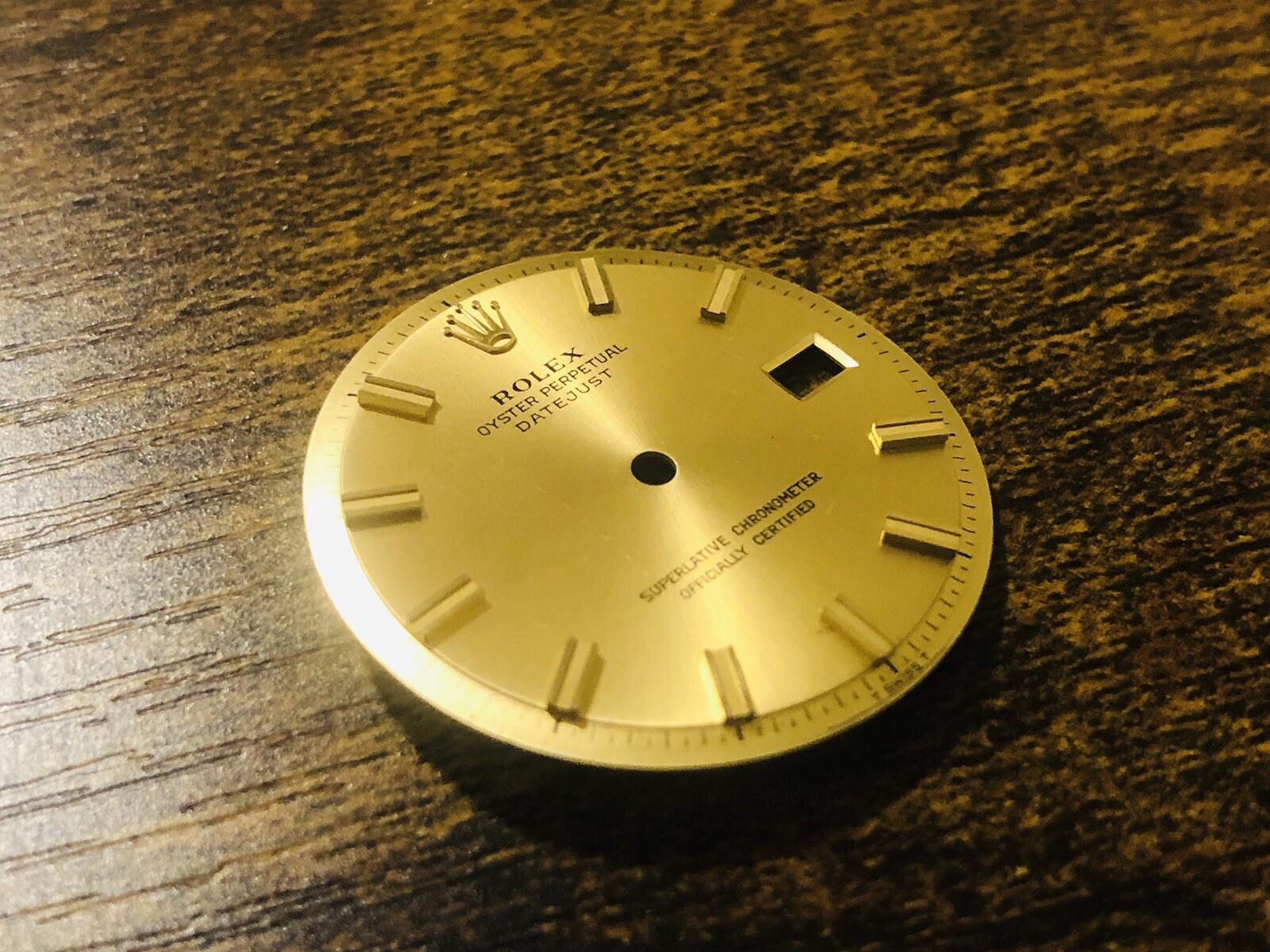 Genuine Rolex Datejust Champagne Gold Wide Boy Dial 1603, 1600, 1601, 36mm 1570