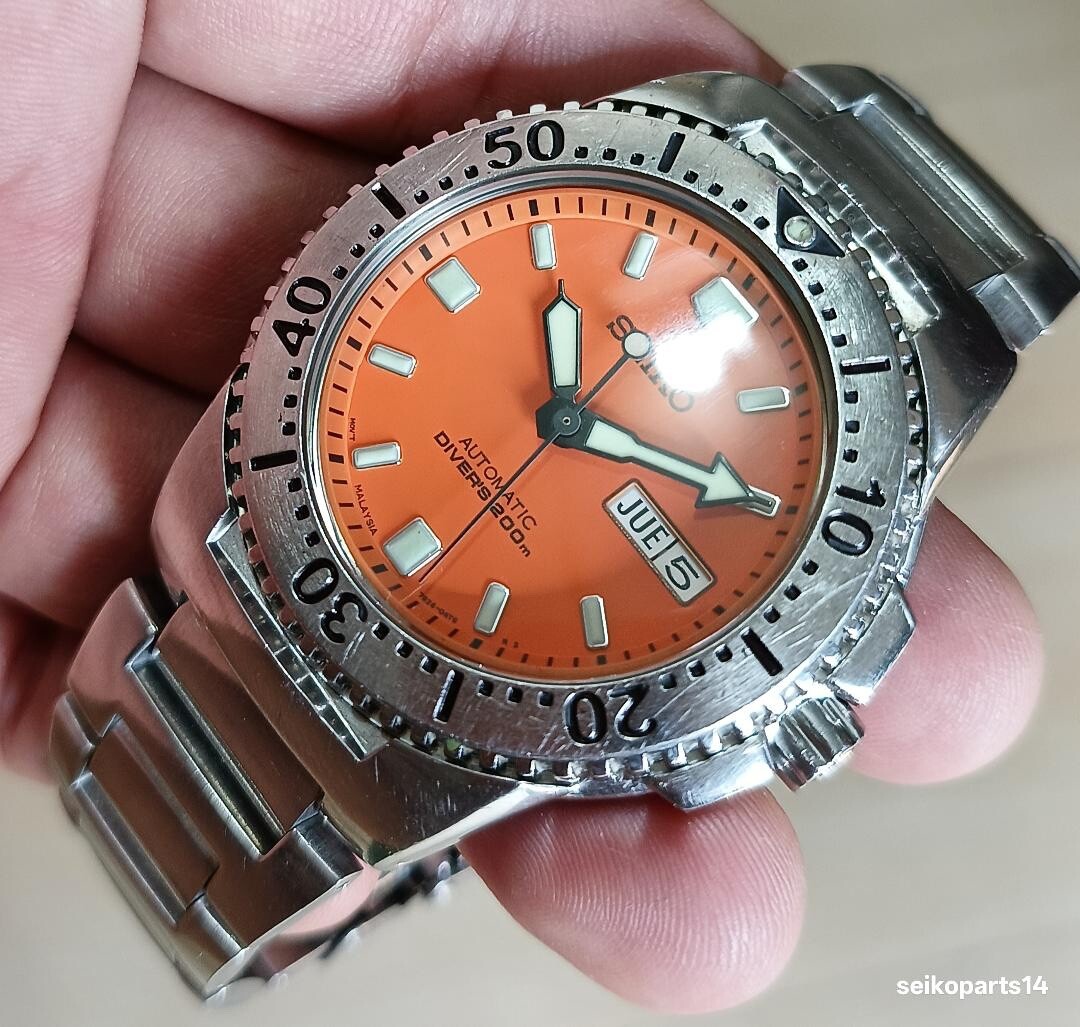 SEIKO KNIGHT RARE ORANGE SKXA61 7S26-01X0 U.S. MARKET 2006 JULY ALL ORIGINAL