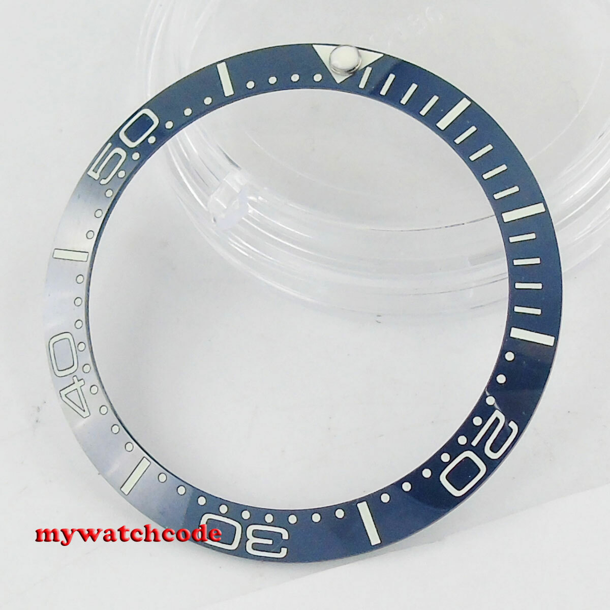 38mm blue ceramic bezel insert for 40mm sub mens watch green luminous bezel B63