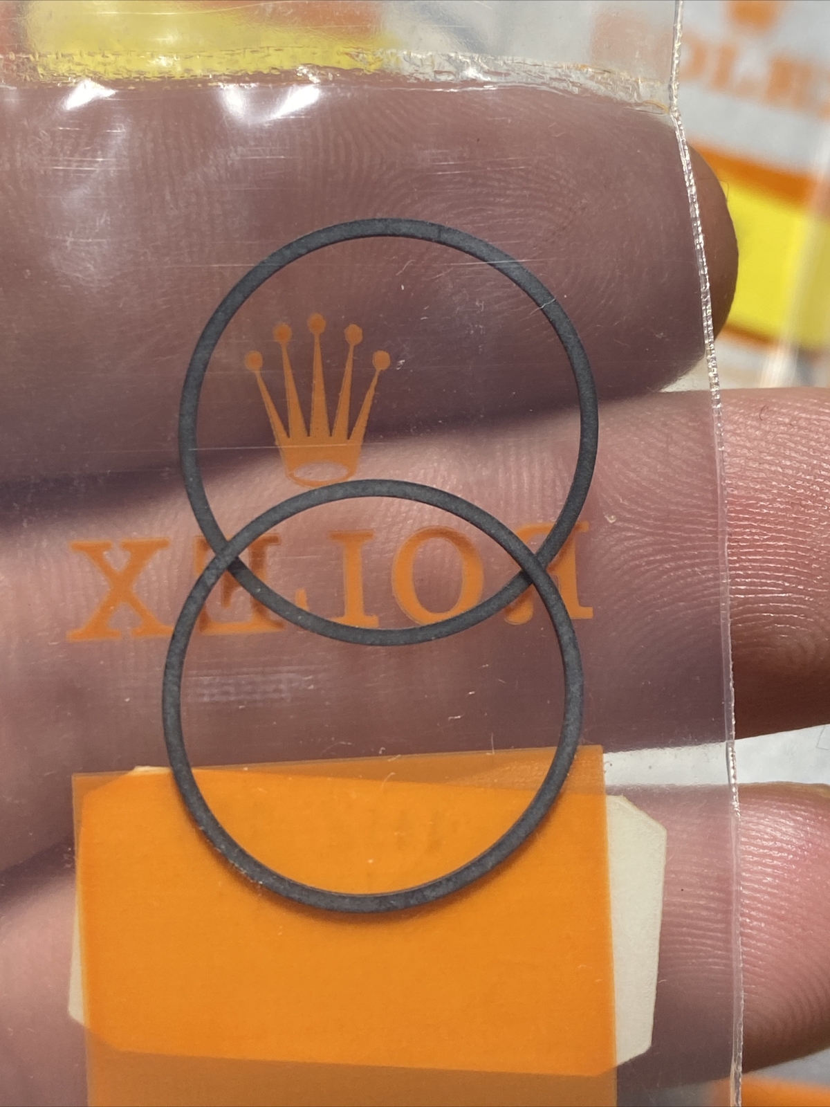 TWO Genuine Sealed Rolex Gaskets 29-182-84 For Case Back O Ring NOS NIP