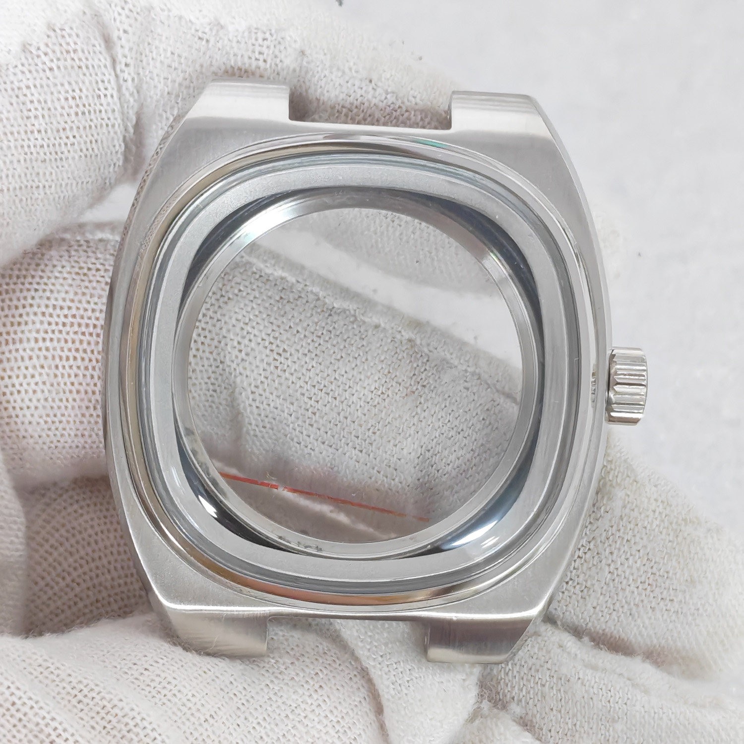 35mm Stainless Watch Case Mineral for NH35 NH36 Movement 29mm Dial Watch Parts