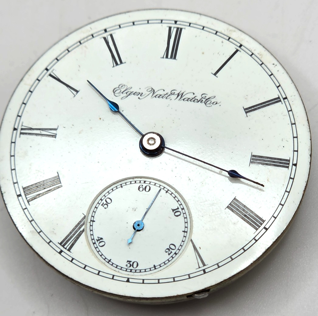 1888 ELGIN POCKET WATCH MOVEMENT GRADE 103 18s Model 3, good balance AS IS