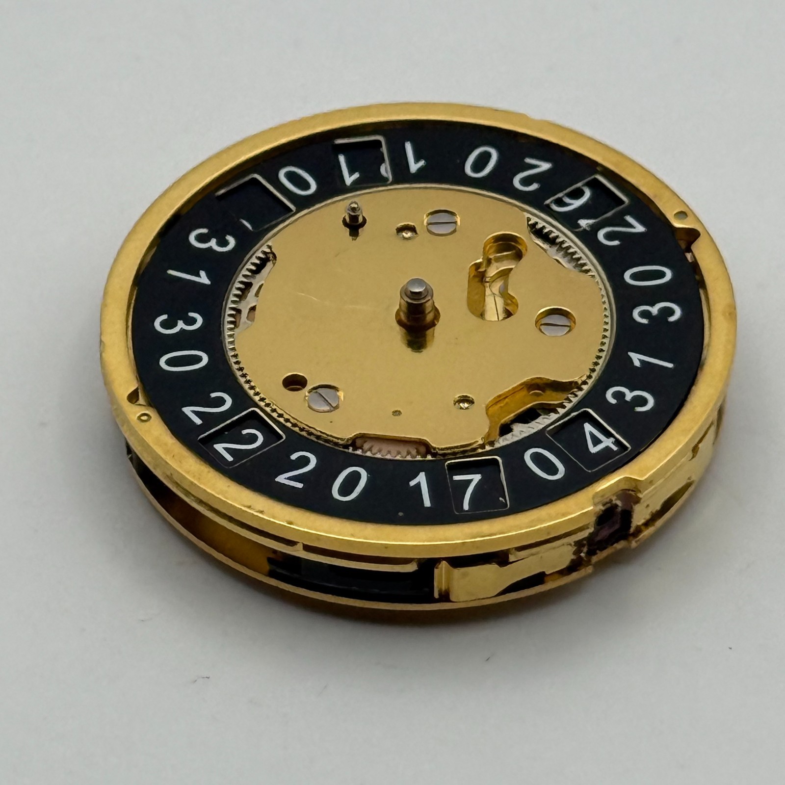 Ronda 4120.B Watch Movement Quartz Swiss Black Date 7 Jewels Parts Repair 28.5mm
