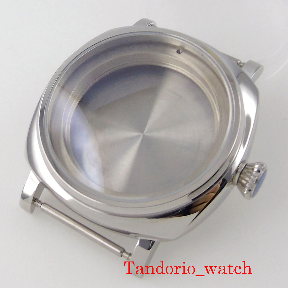 42MM AR Sapphire Crystal Watch Polished Case For NH34 NH35 NH36 200M Waterproof