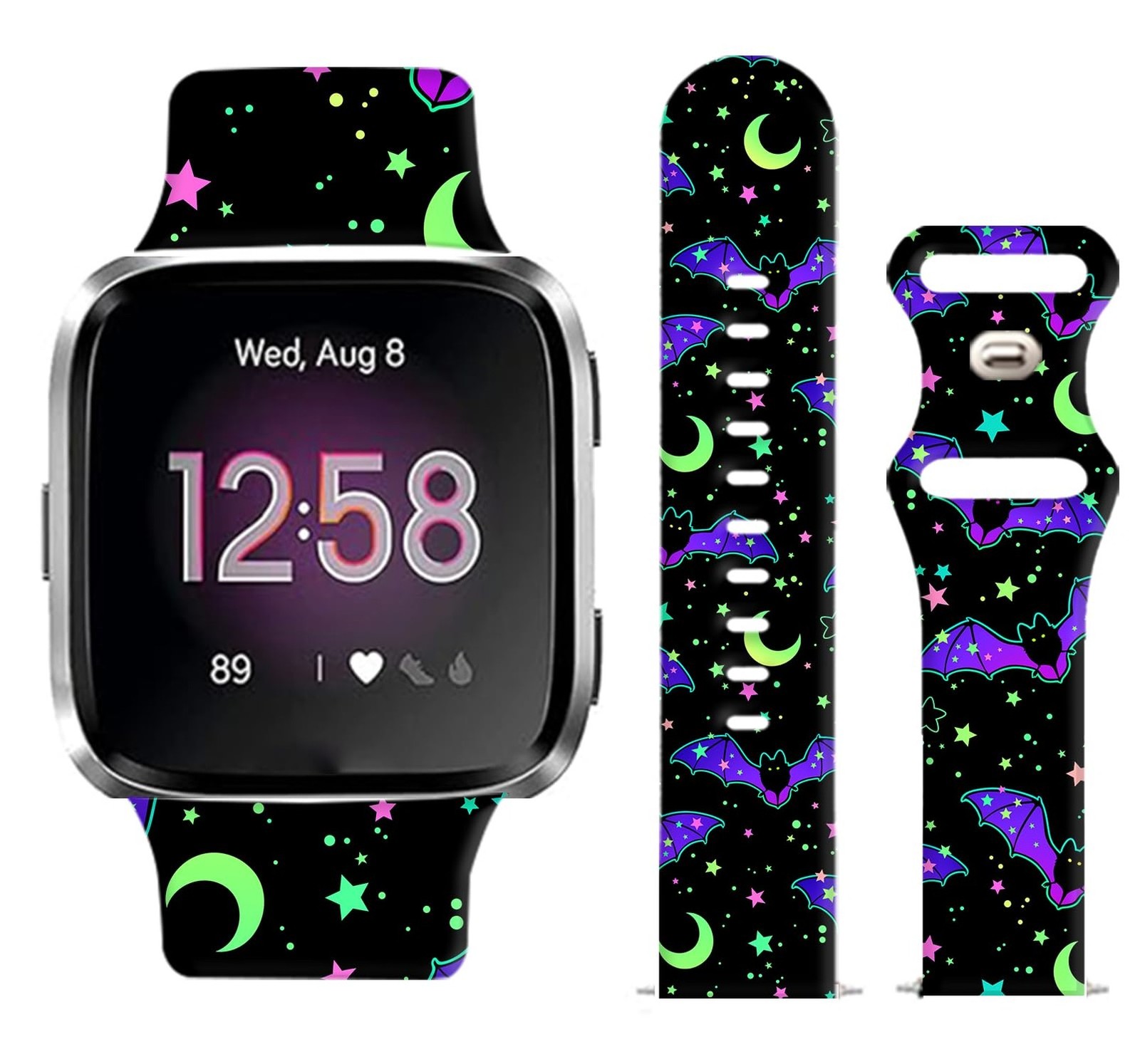 Watch Bands Compatible for Versa 2/Versa, Soft Silicone Cute Fadeless Sport S…