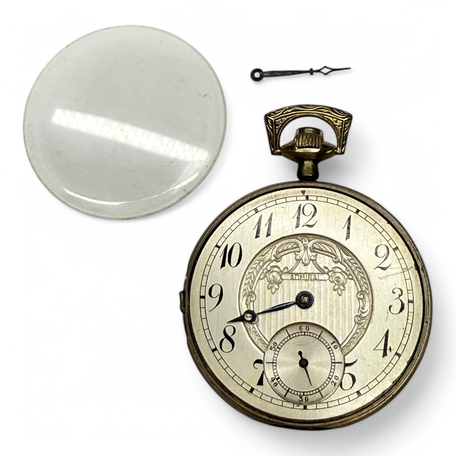 Vintage Tacy Watch Co. Admiral Pocket Watch Movement – 15 Jewels – Swiss