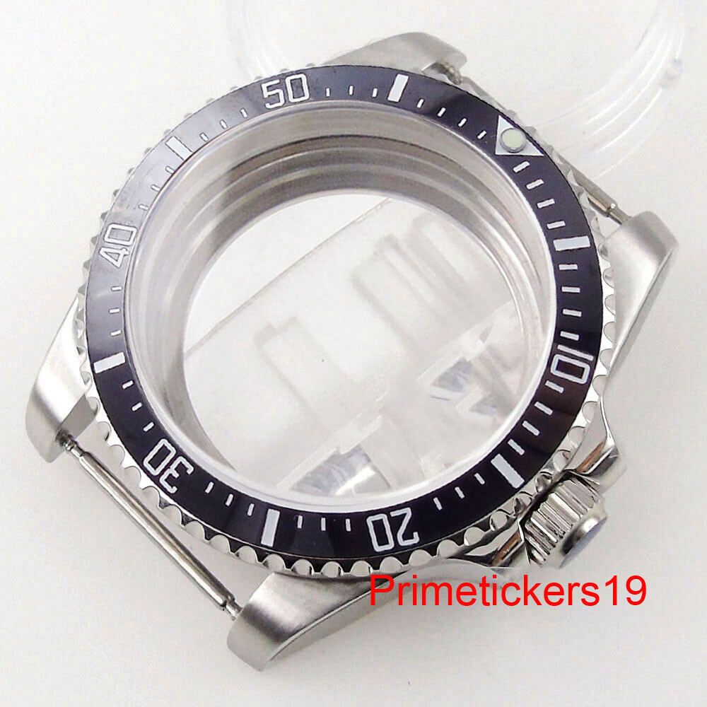 38mm/40mm Steel Watch Case Sapphire Rotating Bezel Fit NH35 NH36 ETA2824 PT5000