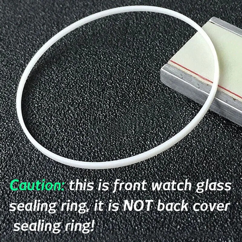 16-40mm Waterproof White Front Watch Crystal Gasket Ring Watch Glass Seal Rings