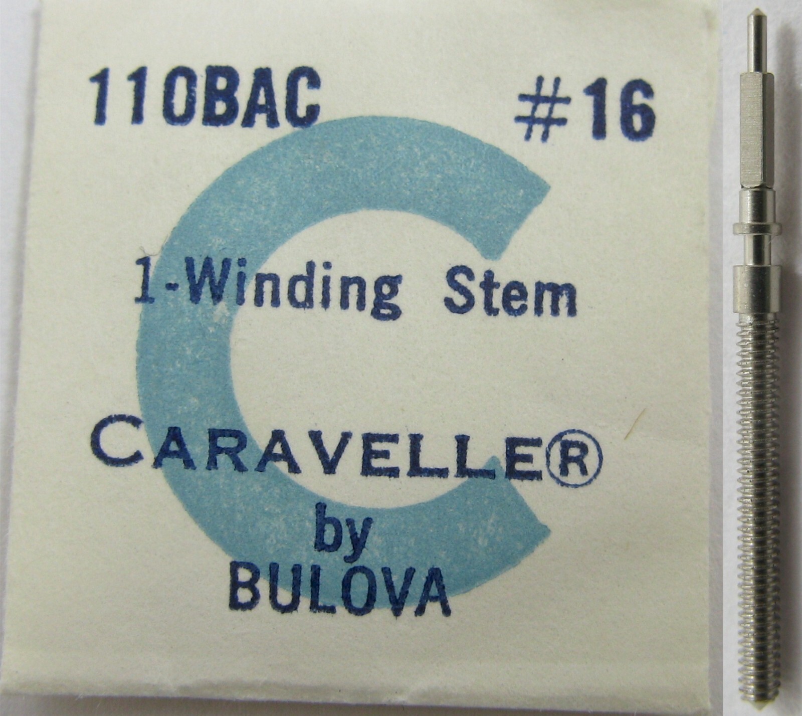 Caravelle / Bulova 11OBAC watch part winding stem #16 / #401 tap 8