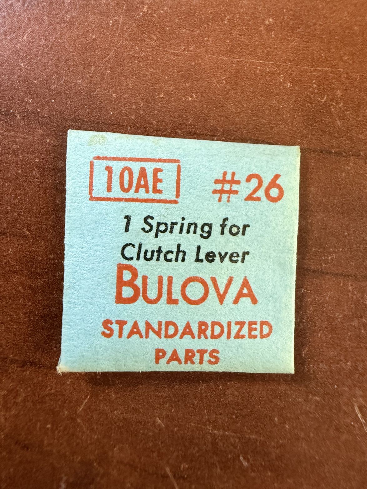 Bulova 10AE Spring For Clutch Lever #26 NOS Genuine Vintage Watch Part NEW