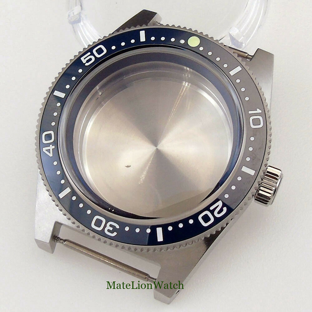 300m Diver Watch Case Fit NH35 ETA2824 PT5000 Domed Sapphire Crystal AR Coating