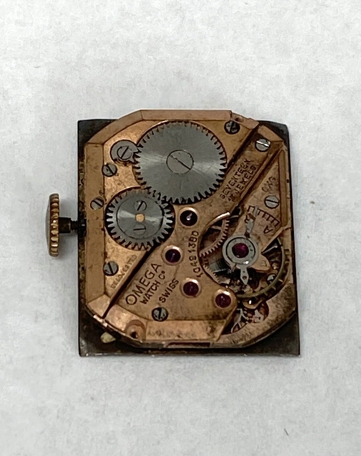 Omega Watch C Movement Parts 17 Jewels 1049 1380 Parts Repair
