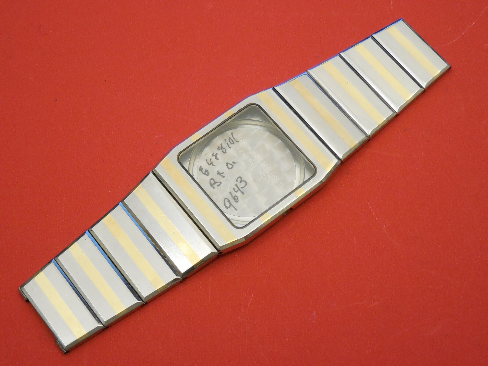 BAUME MERCIER 18K / STEEL INTEGRATED 25MM INTEGRAL WATCH CASE AND BAND PART