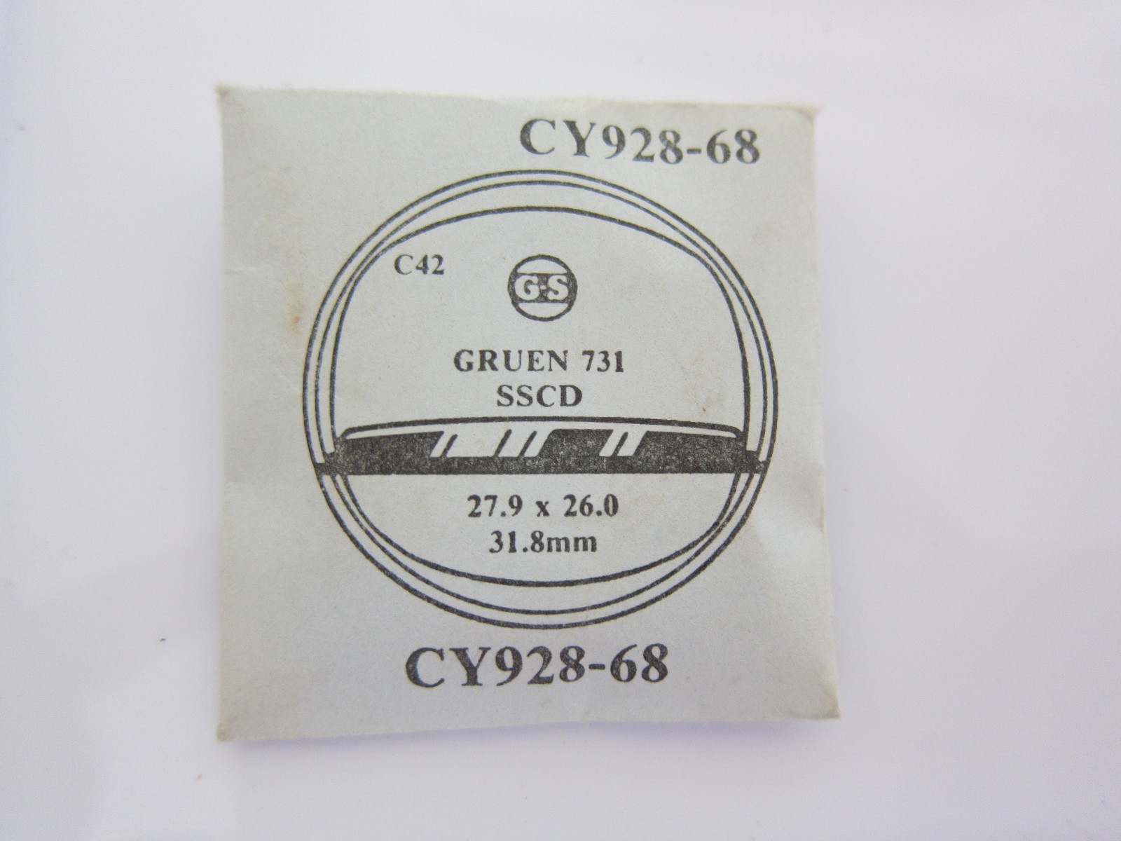 NOS (G-S) Watch Crystals for Vintage GRUEN Wristwatches Various Sizes