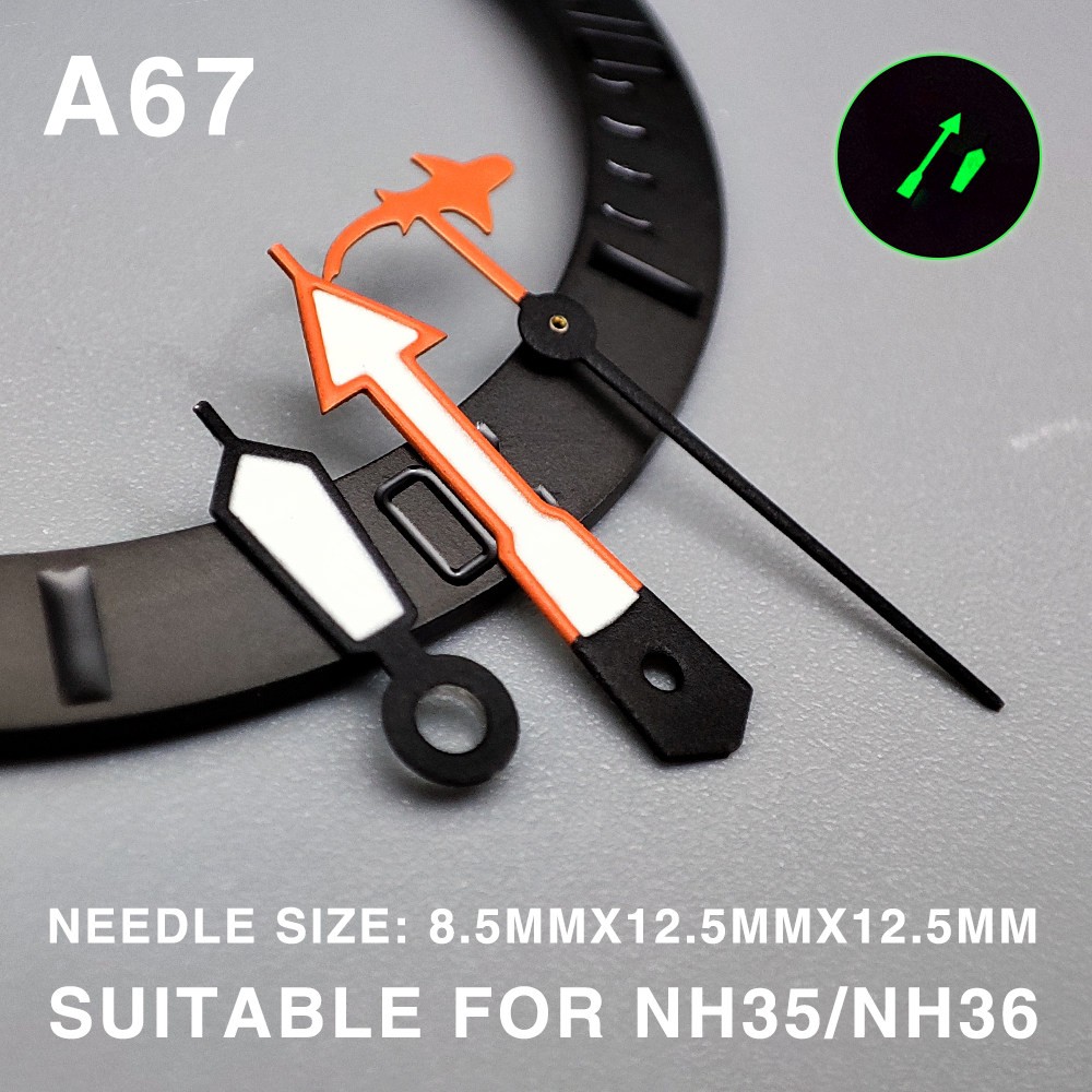 Watch Accessories NH35 Hands Luminous Watch Hands for NH35/36/4R35 Movements