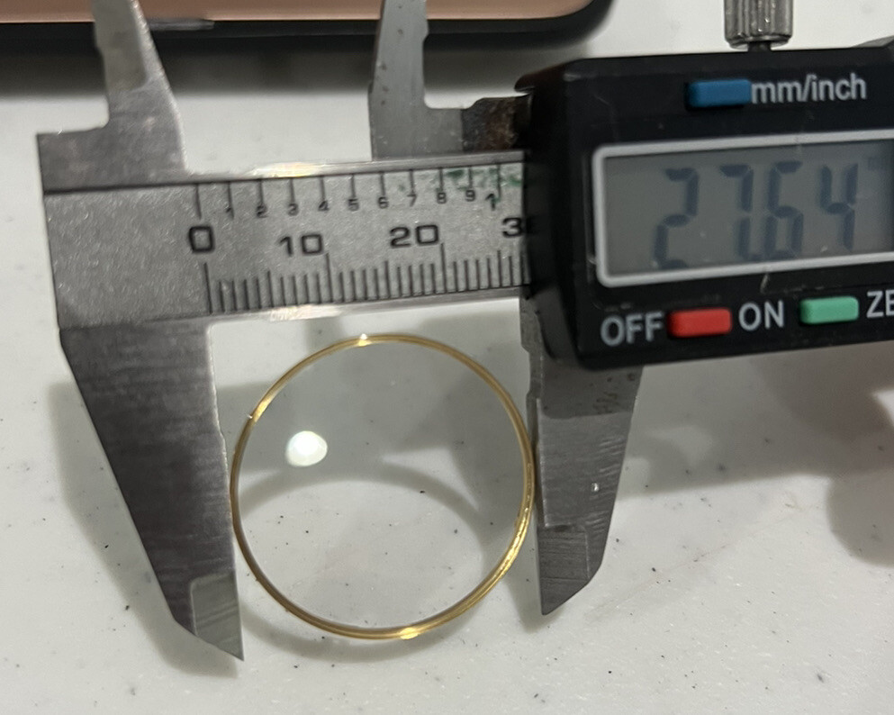 Ebel Beluga Sapphire Crystal With 18K Yellow Gold Ring Authentic Original