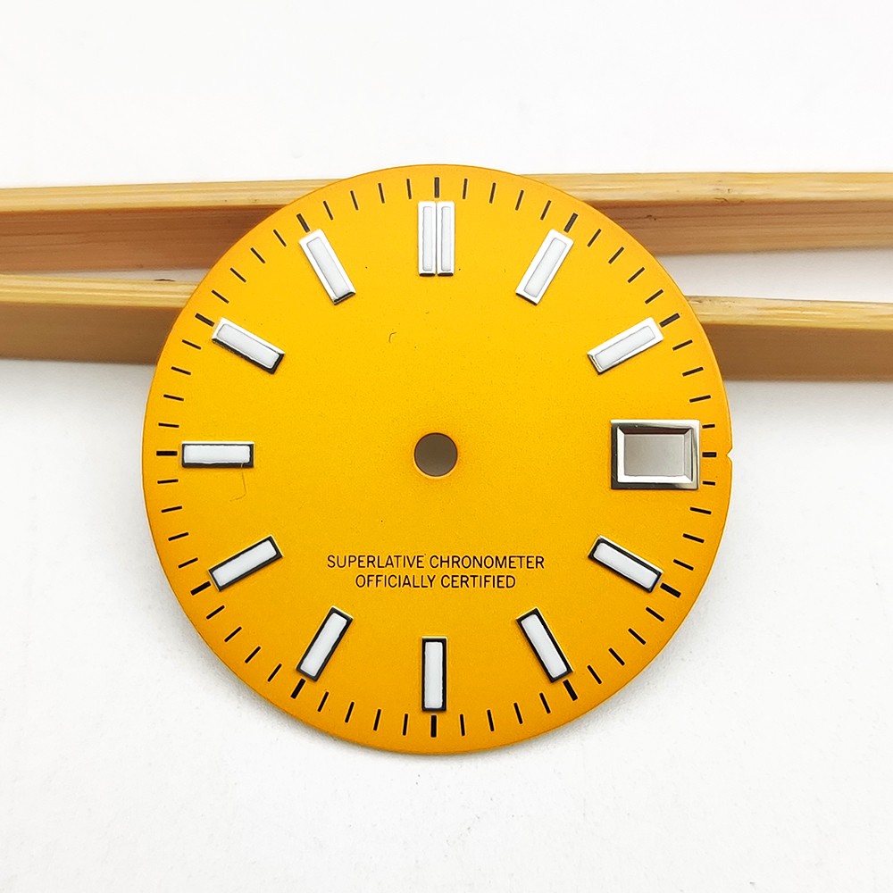 28.5MM Watch Dial Luminous Watch Accessories For NH35 4R Movement