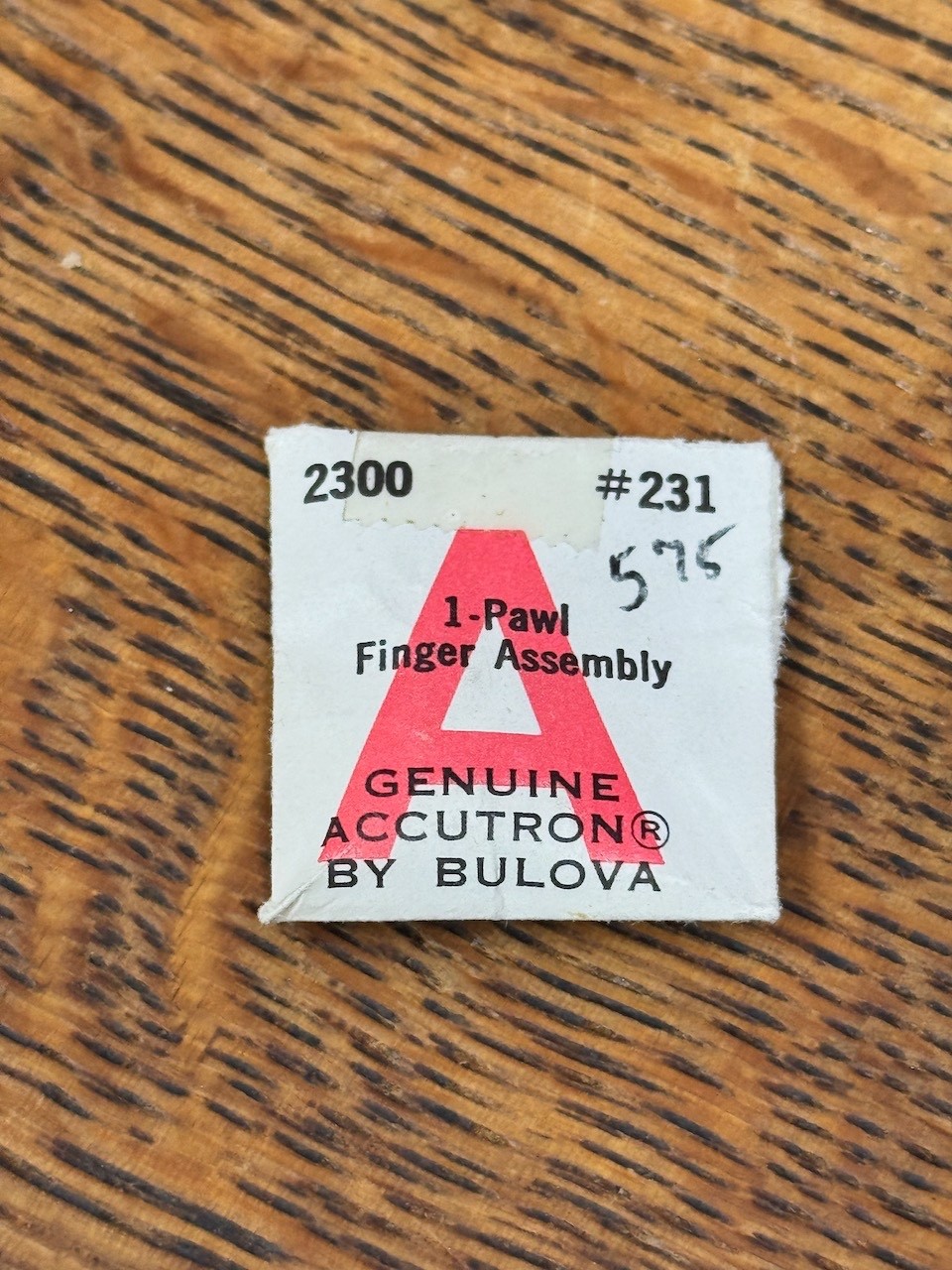 Vintage Bulova Accutron tuning fork 2300 watch part 231 Pawl Finger Assembly NOS