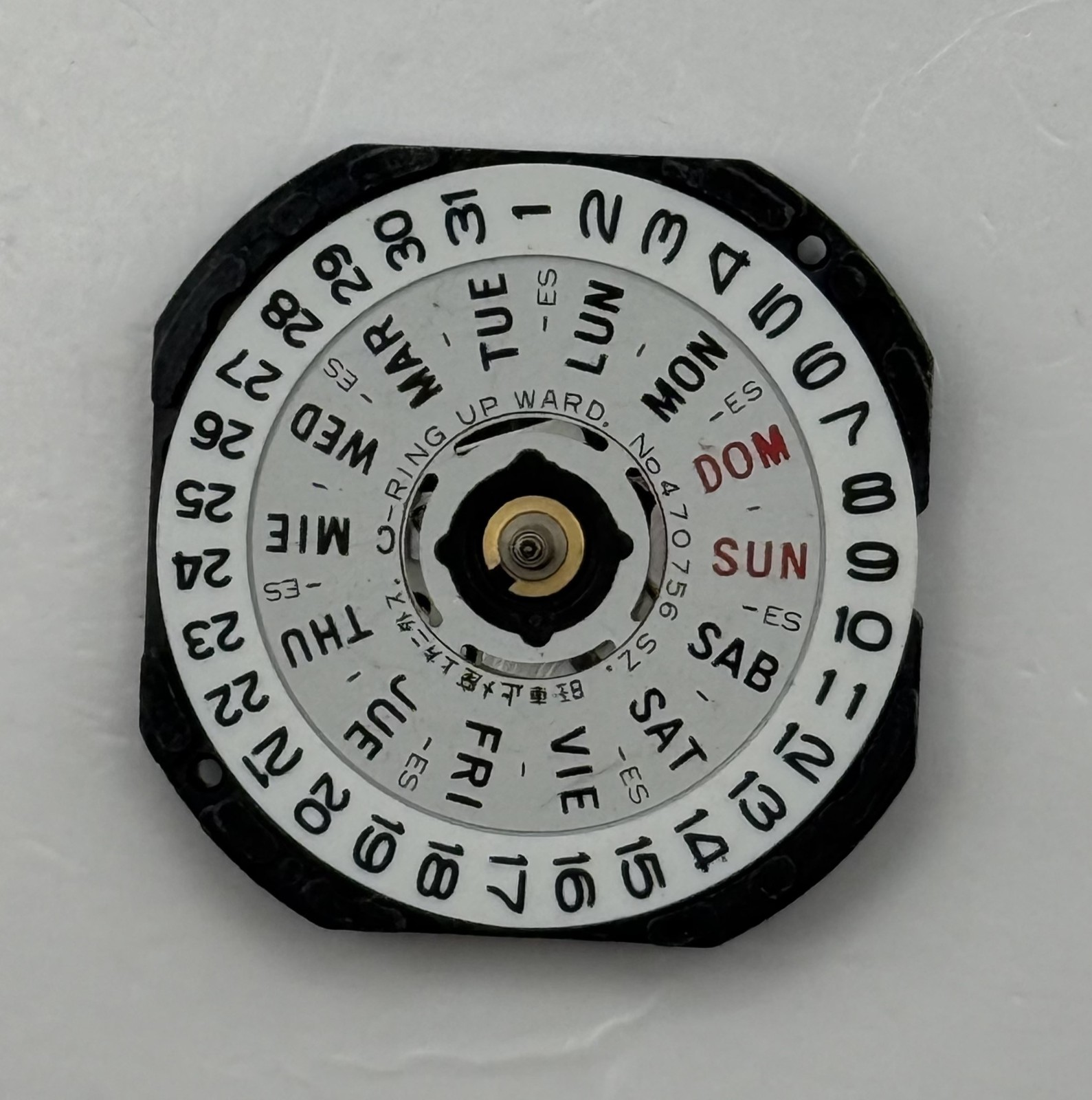 Seiko VX33 Watch Movement Running Quartz Japan Parts Repair Spares 23.3mm