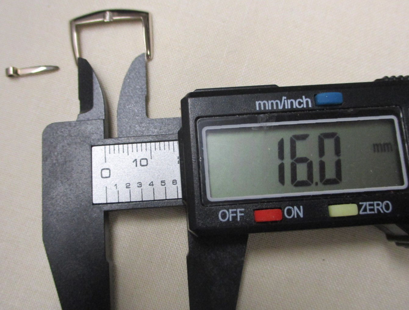 Rare Polished 18k 750 White Gold Buckle for 16mm Watch Strap Buckle-End Straps