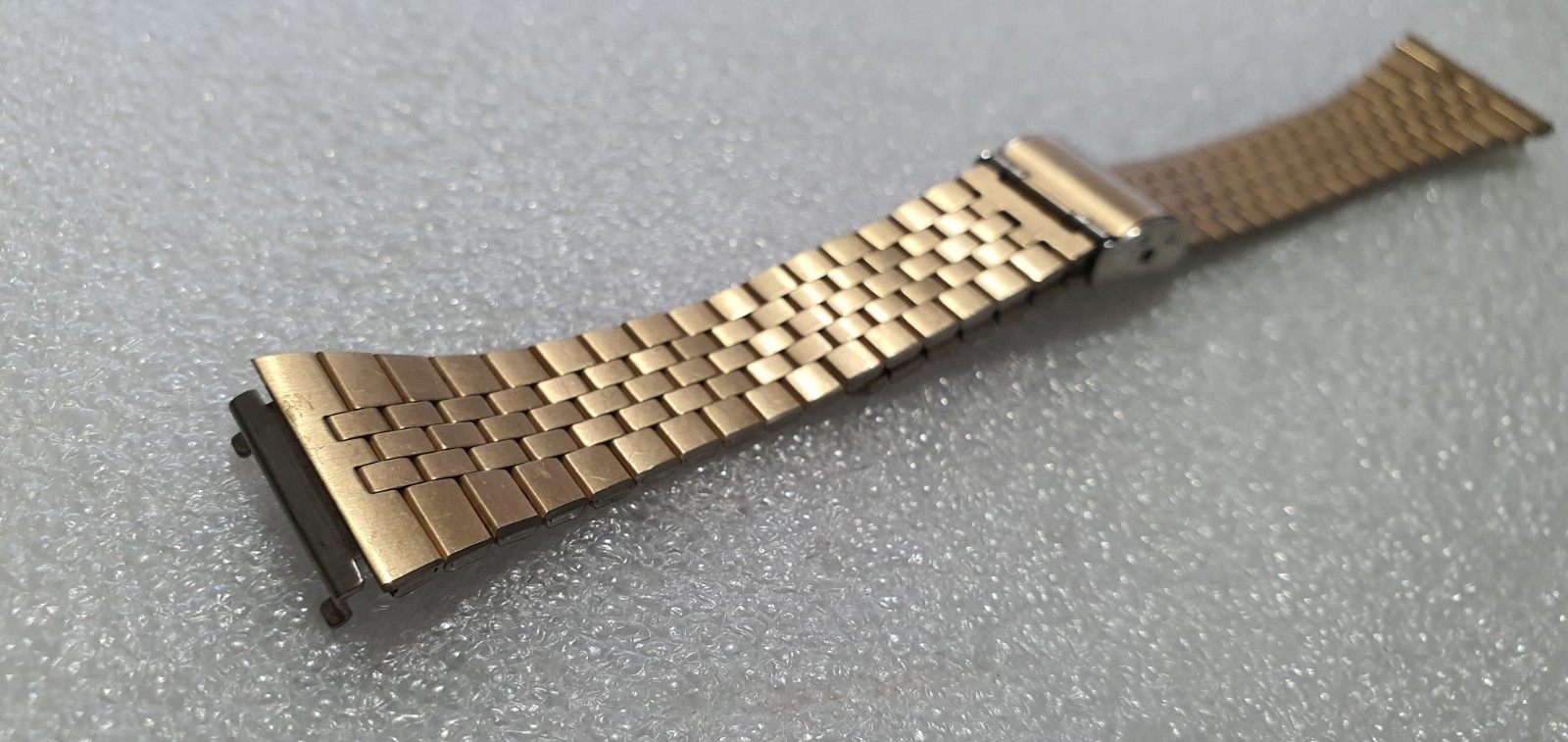 Seiko B386 Gold 12K GF Tops On Stainless Steel Strap Bracelet 18/14mm Authentic